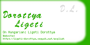 dorottya ligeti business card